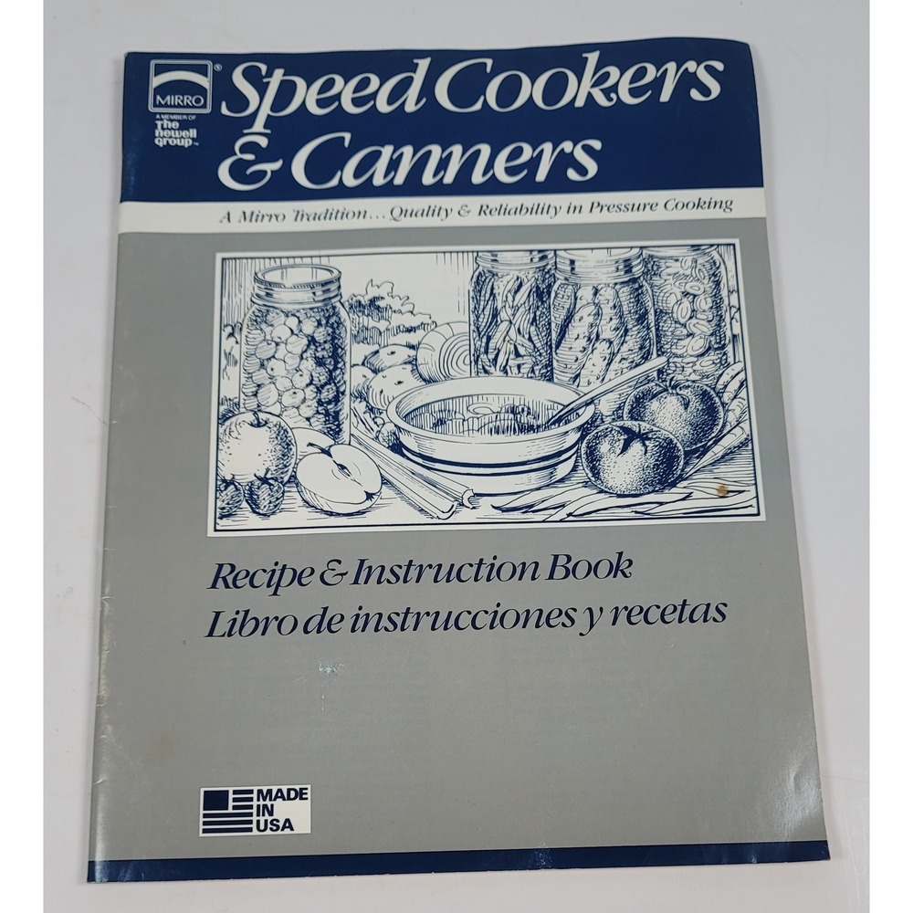 Mirro Speed Cookers & Canners Recipe Instruction Book Vintage Manual 5506240